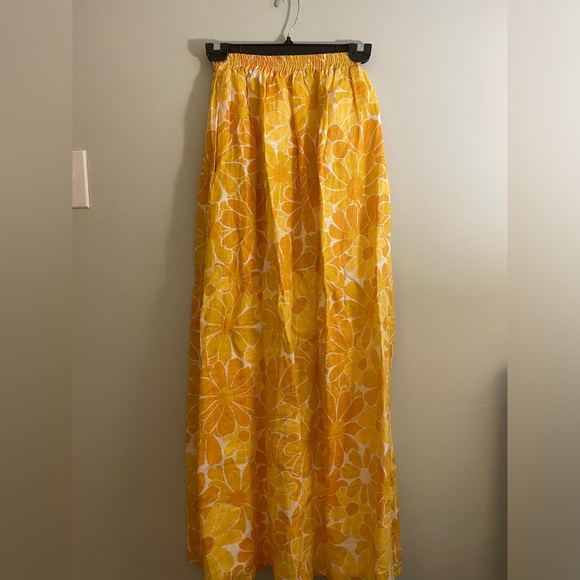 NWT FAITHFULL THE BRAND Danita floral-print linen maxi skirt - Picture 2 of 6
